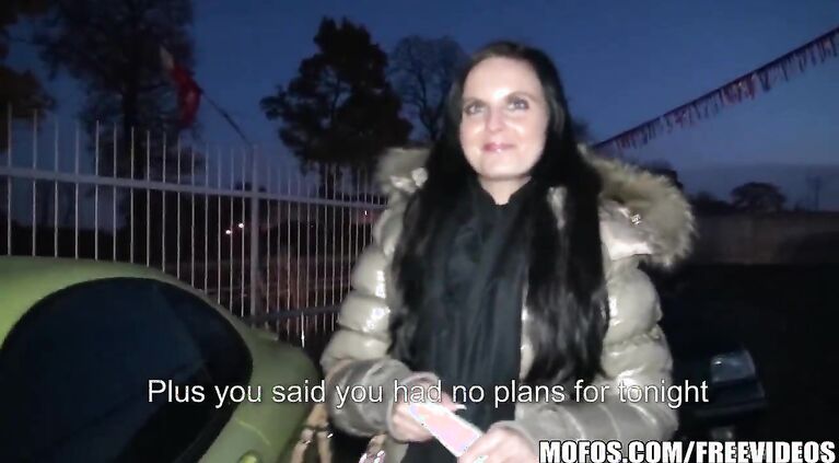 Public Pickups - Young Czech exhibitionist fucks for cash
