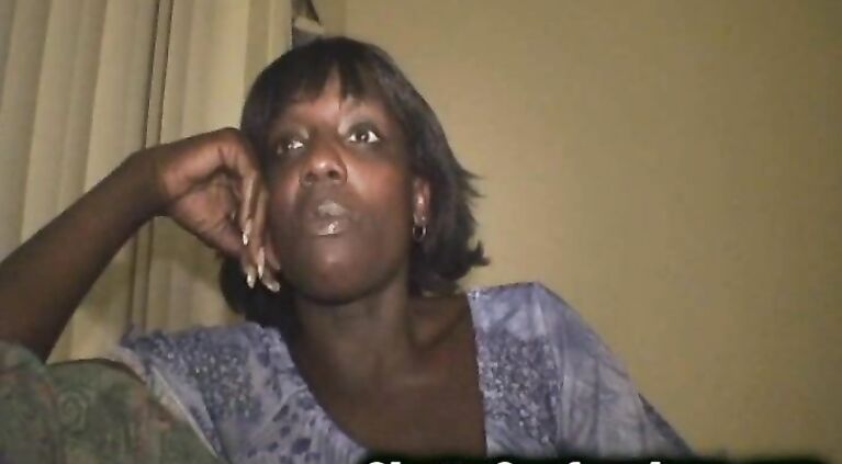 Ebony Hooker Bitch ESCAPED with her LIFE to come suck my Weener!