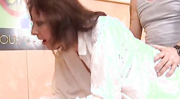Mature widow hasn't had a fuck in ages and then right away with such a huge cock!