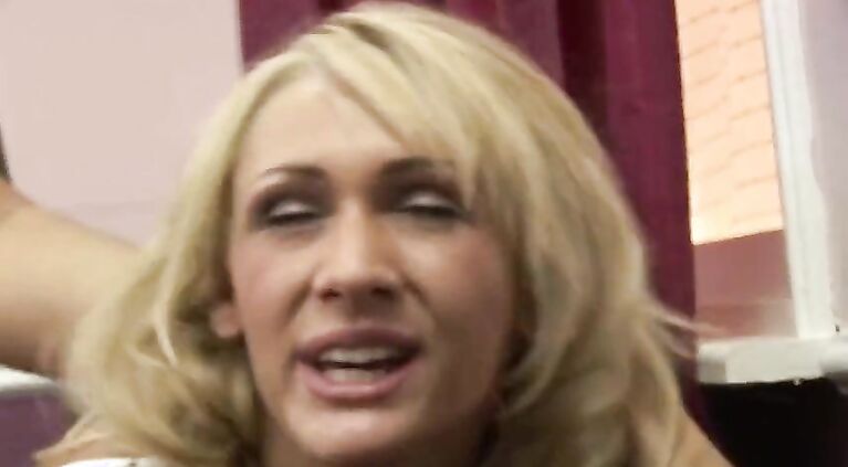 Super Hot Blonde Secretary in Panythose and Lace Panties on High Heels gets fucked by Big Dick Boss at Workplace for cum
