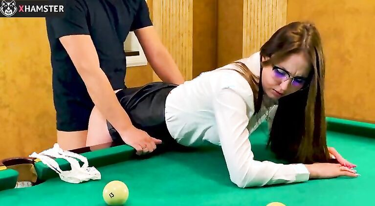 The billiard club administrator serves a VIP client