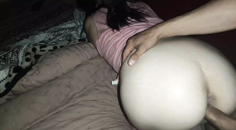 My stepsister comes to visit me, and she gets horny when she sees me in bed and we fuck
