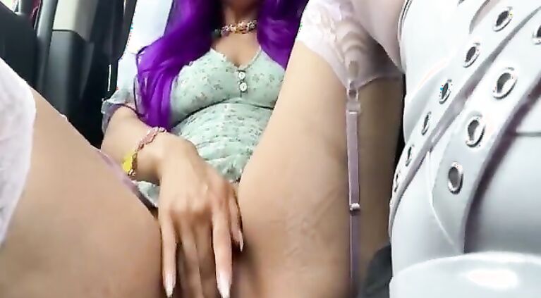 Autumn South Cums In Her Truck – Public Masturbation