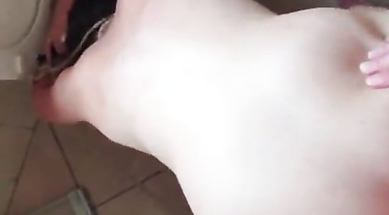 Bitch on leash gets piss | slapped | spit in her face and fucked with her head in the toilet.