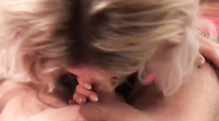 Amazing POV sloppy blowjob by cute blonde cocksucker (Part 1)