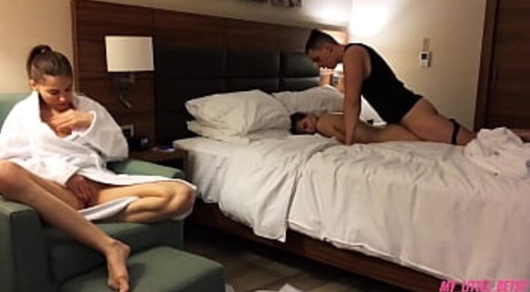 First I Fuck My GF And Then Her Friend - Cum Inside Their Pussies