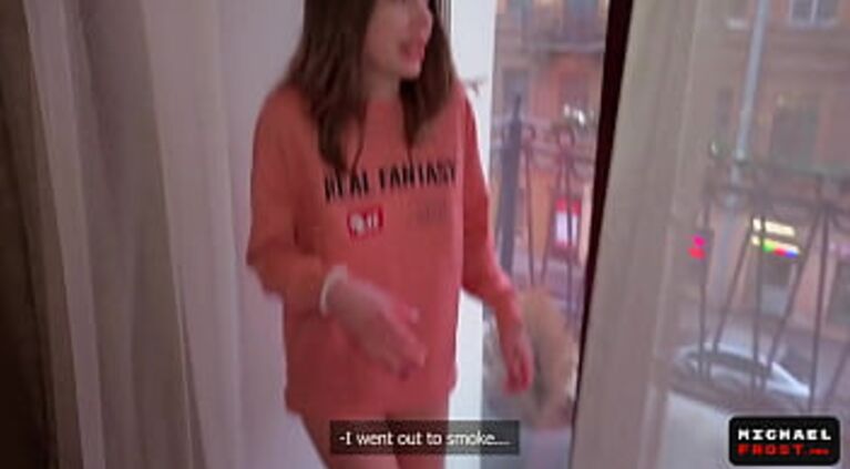 Hard Fucked Deep Throat And Pussy Of Teen Sexy Neighbor And Filled All Her Face With Cum - POV