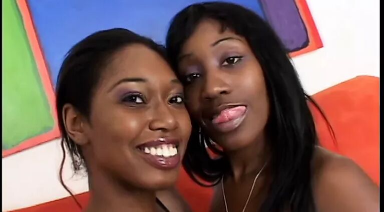 Two sexy hot babes lick and enjoy anal play