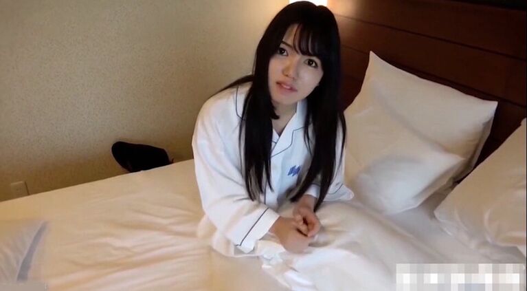 The cutest Japanese black-haired beauty gets a blowjob and a creampie 2 uncensored amateur